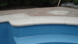 Ukázka realizace bazénových lemů