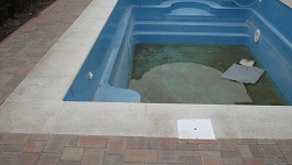 Ukázka realizace bazénových lemů