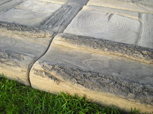Ukázka realizace stonewood žlaby